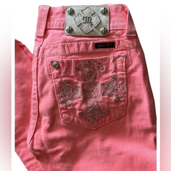 Miss Me size 27 neon pink jeans - Picture 4 of 9
